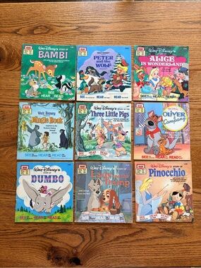 VTG Disney Classic set of 9 Storybook Set — from the 70’s and 80’s